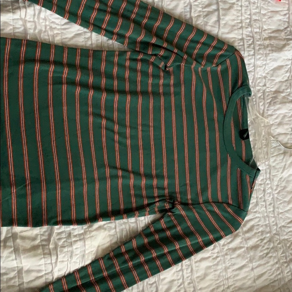 Striped long sleeve tee